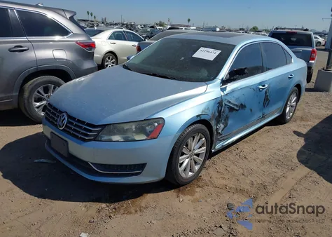2012 Volkswagen Passat 2.5L Sel из США, поврежденный, VIN 1VWCH7A33CC029418